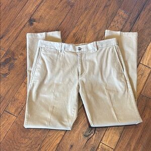Tan Chinos Classic Straight-Leg Cotton Twill